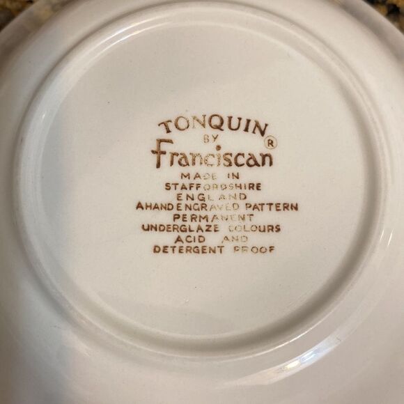 Vintage Tonquin by Franciscan a hand engraved Small Boll - Picture 5 of 5